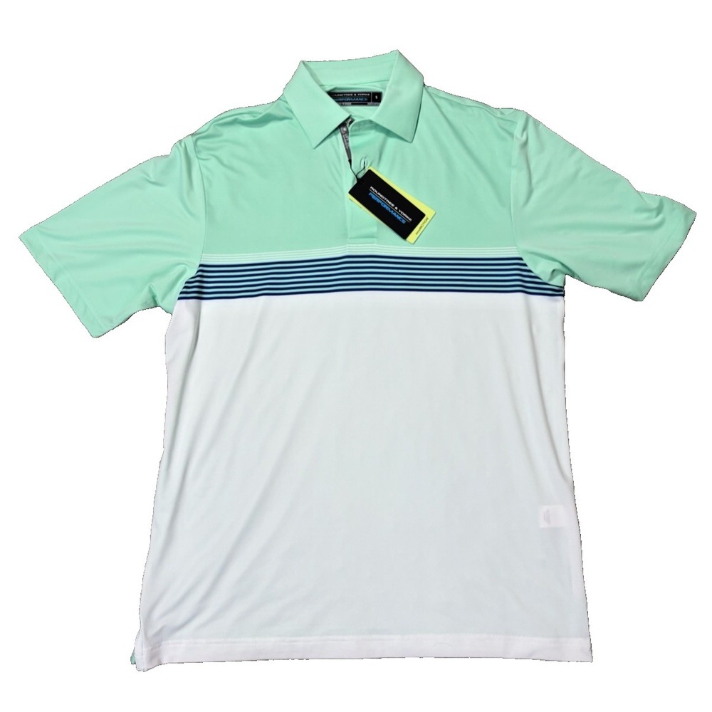 NEW Roundtree & Yorke Performance Polo Shirt Men Small Fairway